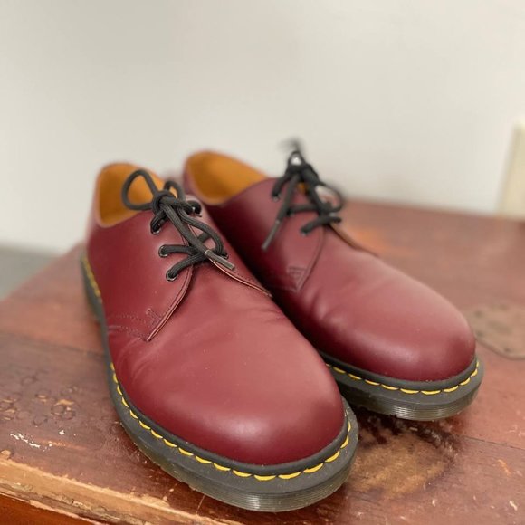 Dr. Marten’s 1461 Smooth Leather Oxford Shoes, Cherry Red, size M8 W9 - Picture 1 of 4